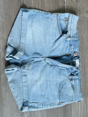 Garage Light Blue Denim Jean Shorts